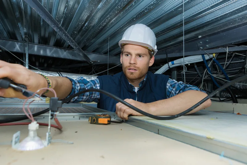 Électricien professionnel au travail — Électriciens France, Coulommiers (77)